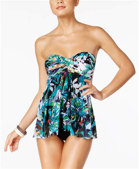 macy's one piece swimsuits|More.